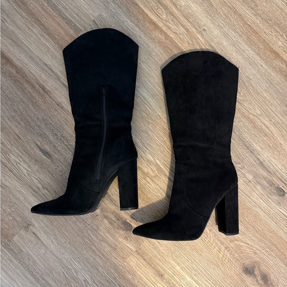 Forever 21 Black Suede Boots